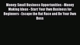 PDF Money: Small Business Opportunities - Money Making Ideas - Start Your Own Business for