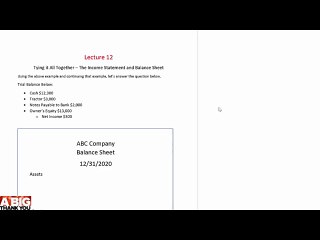 404 Tying It All Together - Accounting in Only ONE Hour