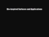 Read Bio-Inspired Surfaces and Applications Ebook Free