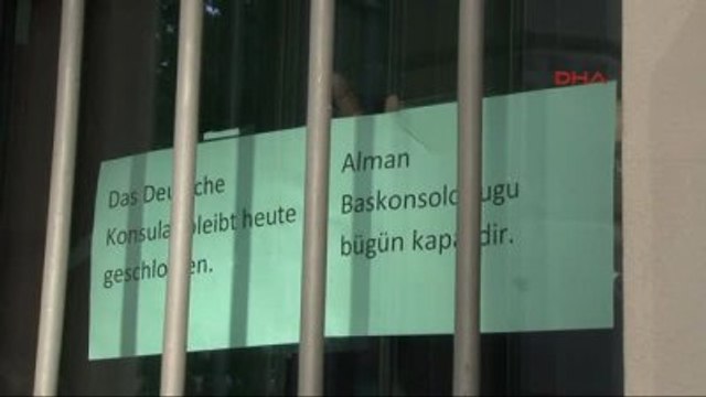 Almanya Başkonsolosluğu Bugün de Kapalı