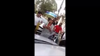 Two Woman Fight On The Road