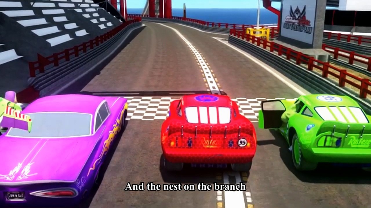 Spiderman Songs Nursery ♪ The Green Grass Grows all Around ♪ Cars  Spider-Man Hulk Buzz Lightyear Race HD