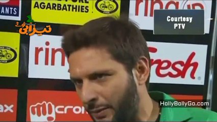 Afridi on Pak v Ban Match Funny Tezabi Totay 2016