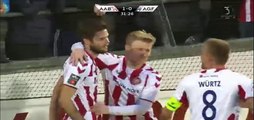 Lukas Spalvis Goal - Aalborg 1-0 Aarhus 18.03.2016  Superliga