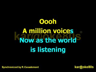 karaoke A Million Voices  Polina Gagarina