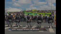 Manifestação em Brasília acaba com duas pessoas detidas