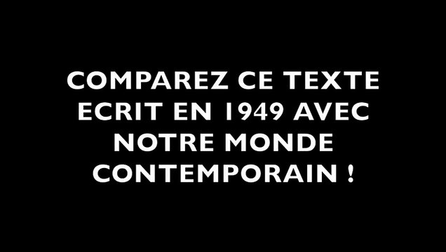 Extrait du chef d'oeuvre de George Orwell 1984