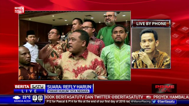 Tanggapan Refli Harun Tatib DPD Pangkas Jabatan Pimpinan