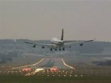 Boeing 747 atterrissage par vent de travers