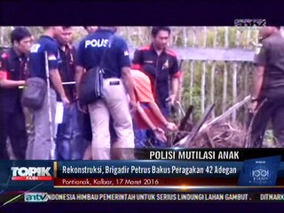 Rekonstruksi, Brigadir Petrus Bakus Peragakan 42 Adegan