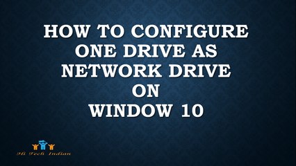 How to Map OneDrive as Network Drive in Windows 10