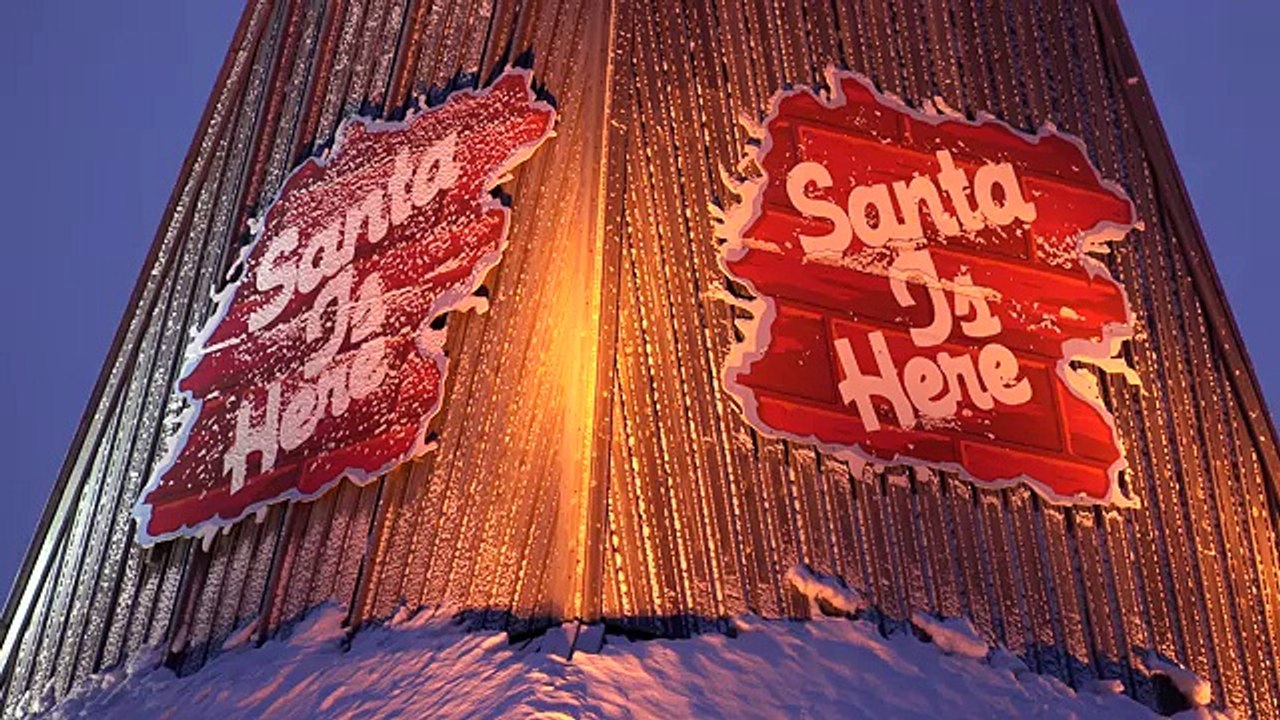 Santa Claus Village in Lapland in 4K video- Father Christmas Rovaniemi Finland
