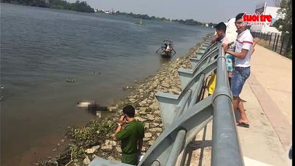 Phát hiện thi thể nam giới trôi dạt trên sông