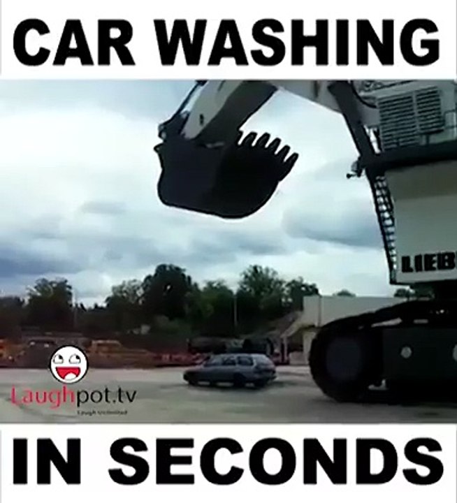 CAR WASHING IN SECONDS FunnyClips2016