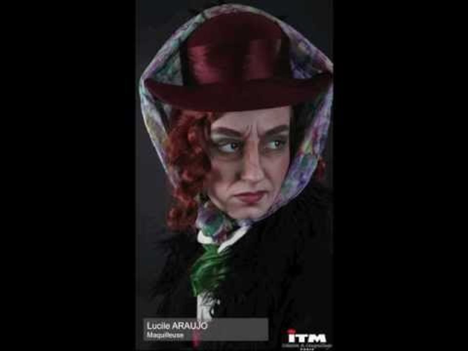 Maquillage théâtre Folle de Chaillot ITM Paris 2012