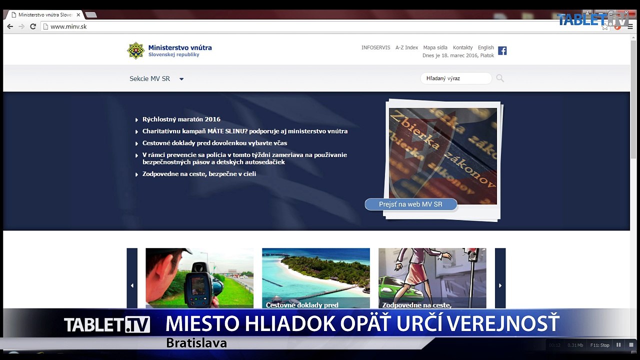 Slováci si opäť vyberú miesta, kde bude polícia merať rýchlosť