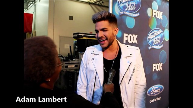 Adam Lambert interview backstage at American Idol 3-17-2016