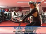 Beata Więcek na pierwwszych zajęciach fitness