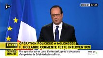 François Hollande s'exprime sur l'opération en Belgique
