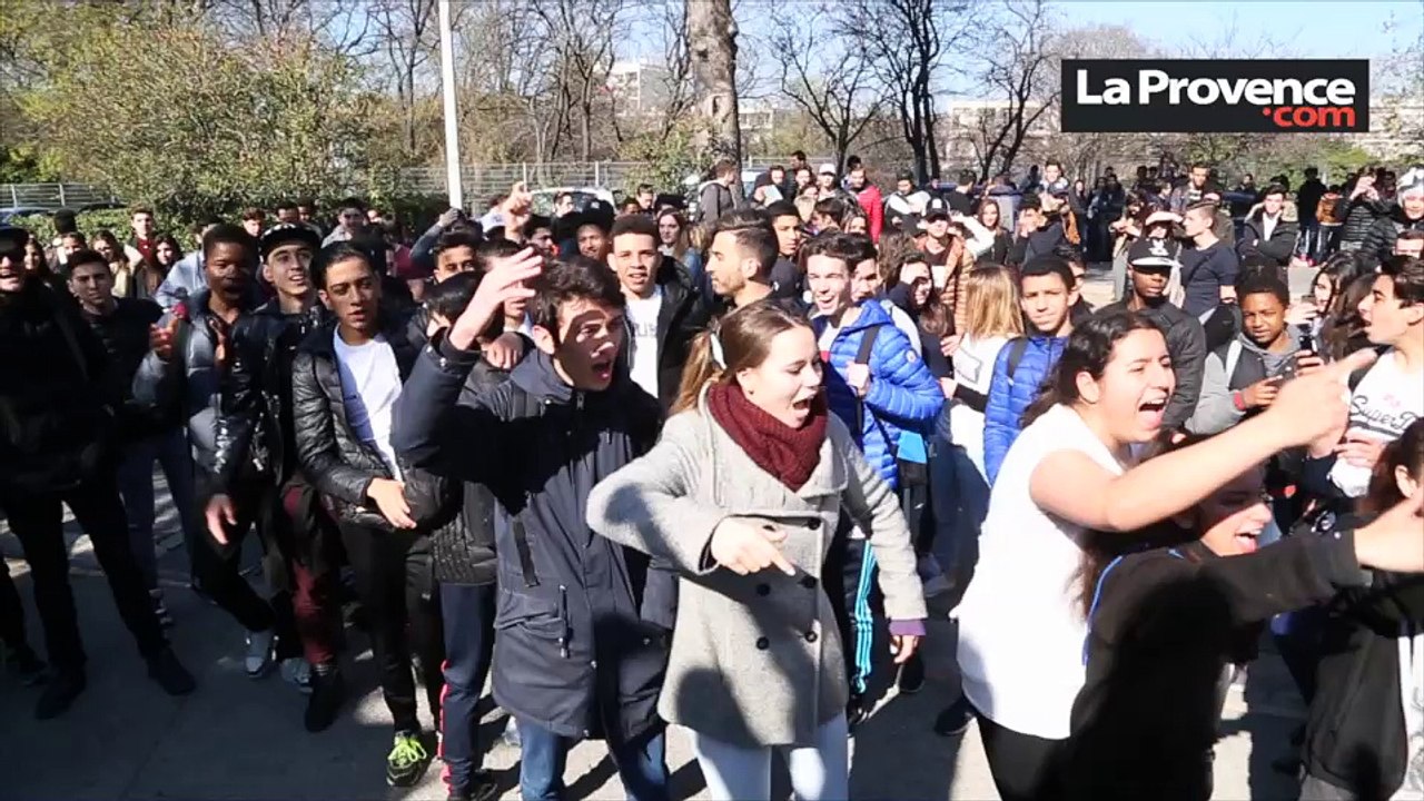 A Marseille, les lycéens de Jean Perrin crient leur colère - Vidéo  Dailymotion