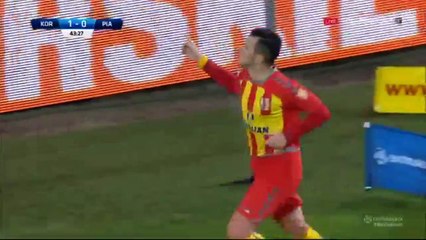 1-0 Airam Lopez Cabrera Goal HD - Korona Kielce 1-0 Piast Gliwice 18.03.2016 HD