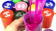 Barrel o Slime - How to Make Colors Clay Slime Syringer Toy DIY Jelly Slime Toy