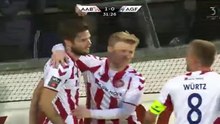Lukas Spalvis Goal - Aalborg 1-0 Aarhus 18.03.2016 Denmark - Superliga