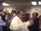 Altaf Bhai walking , dancing today showing that he is healthy , safe and sound