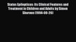 [PDF] Status Epilepticus: Its Clinical Features and Treatment in Children and Adults by Simon