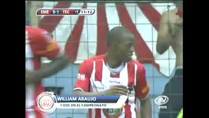 Emelec 2 - Técnico Universitario 1 - (Resumen del partido 18 Marzo 2012)