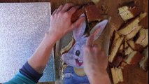 Baby Bugs Bunny cake: How to ice a cake in fondant  Bugs Bunny Cartoons