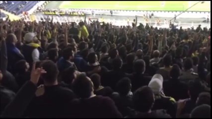 İstiklal marşı böyle okunur! Fenerbahçe - Braga maçından