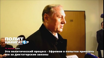 Это политический процесс - Ефремов о попытке привлечь его за диктаторские законы