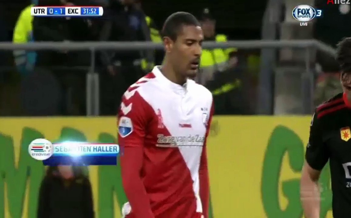 Sebastien Haller Goal - FC Utrecht 1 - 1 Excelsior 18.03.2016