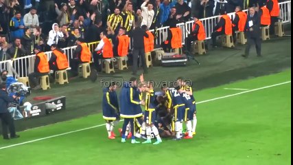 Mehmet Topalın Braga'ya attığı gol (Tribün Çekim)