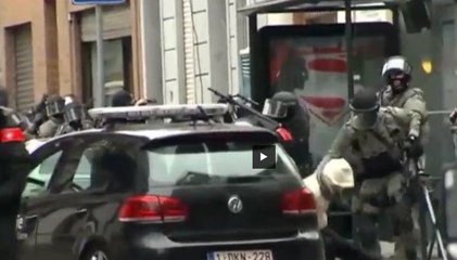 Les images d'une interpellation, possiblement celle de Salah Abdeslam