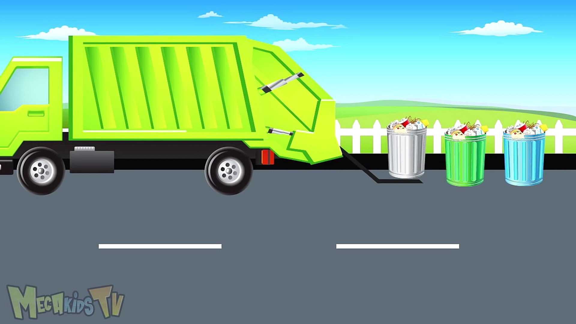 Garbage Truck - Monster Trucks For Children - Mega Kids Tv - video  Dailymotion