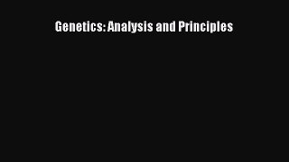 Read Genetics: Analysis and Principles Ebook Free