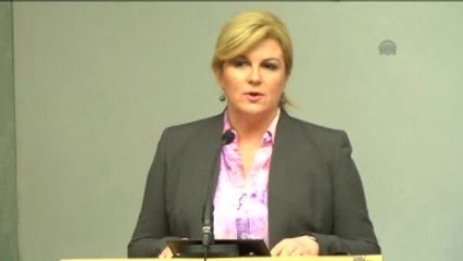 Kitarovic: "Sığınmacı Krizinde Türkiye ile İşbirliği Yapmak Kilit Rol Oynamaktadır"