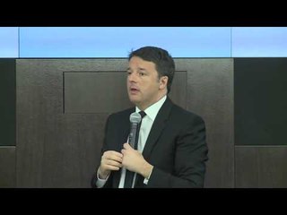 Roma - Renzi al seminario su sicurezza e terrorismo (15.03.16)