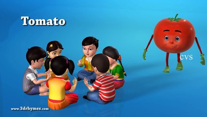 Learn Vegetables song - 3D Animation Learning English preschool rhymes for children