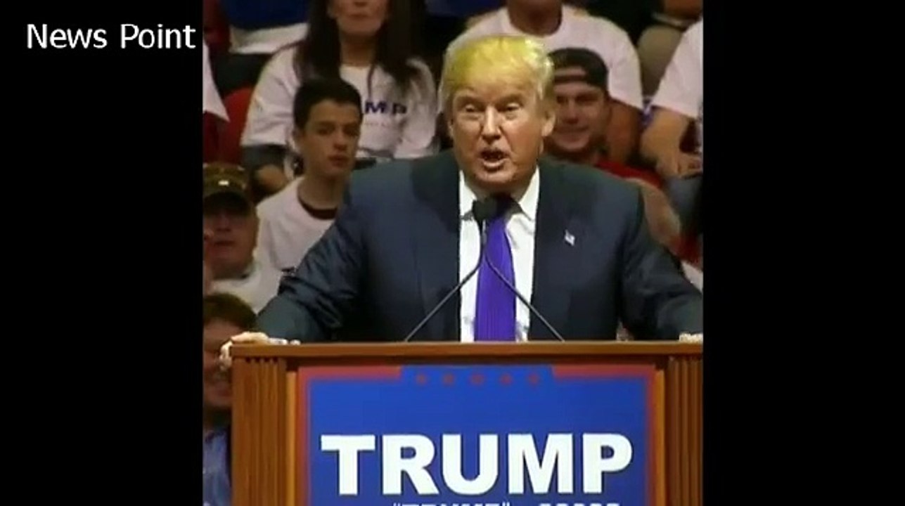 How Donald Trump deals with rally protesters US presidential candidate