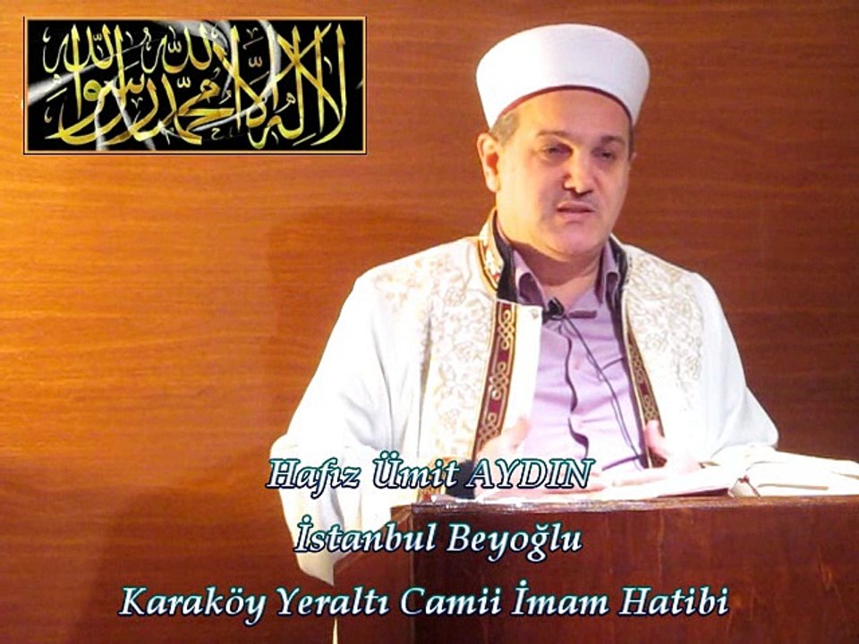 Hafız Ümit AYDIN / Yeraltı Camii İmam Hatibi & Cuma Vaazı