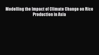 Download Modelling the Impact of Climate Change on Rice Production in Asia Ebook Free