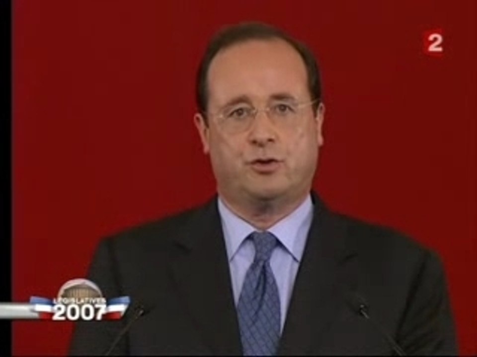 Législatives 1er tour discours François Hollande