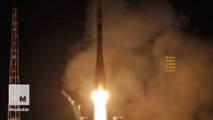 Soyuz launches two cosmonauts and an astronaut to the International Space Station