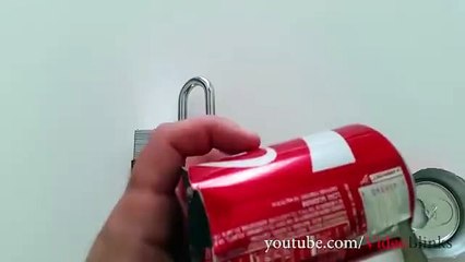 How To Open Lock with soda cane
