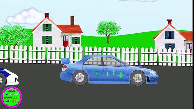 Voiture de Police 6. Des voitures. De droles de dessins animes pour les enfants Dessins Animés Pour Enfants