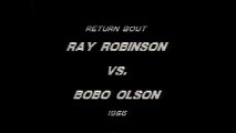 The Greatest Boxing Fights of All Time - Sugar Ray Robinson vs Bobo Olson in 1955 and 1956  Best Boxers Ever