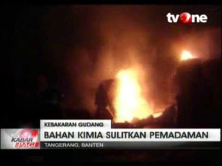 Gudang Alat Berat di Tangerang Ludes Terbakar